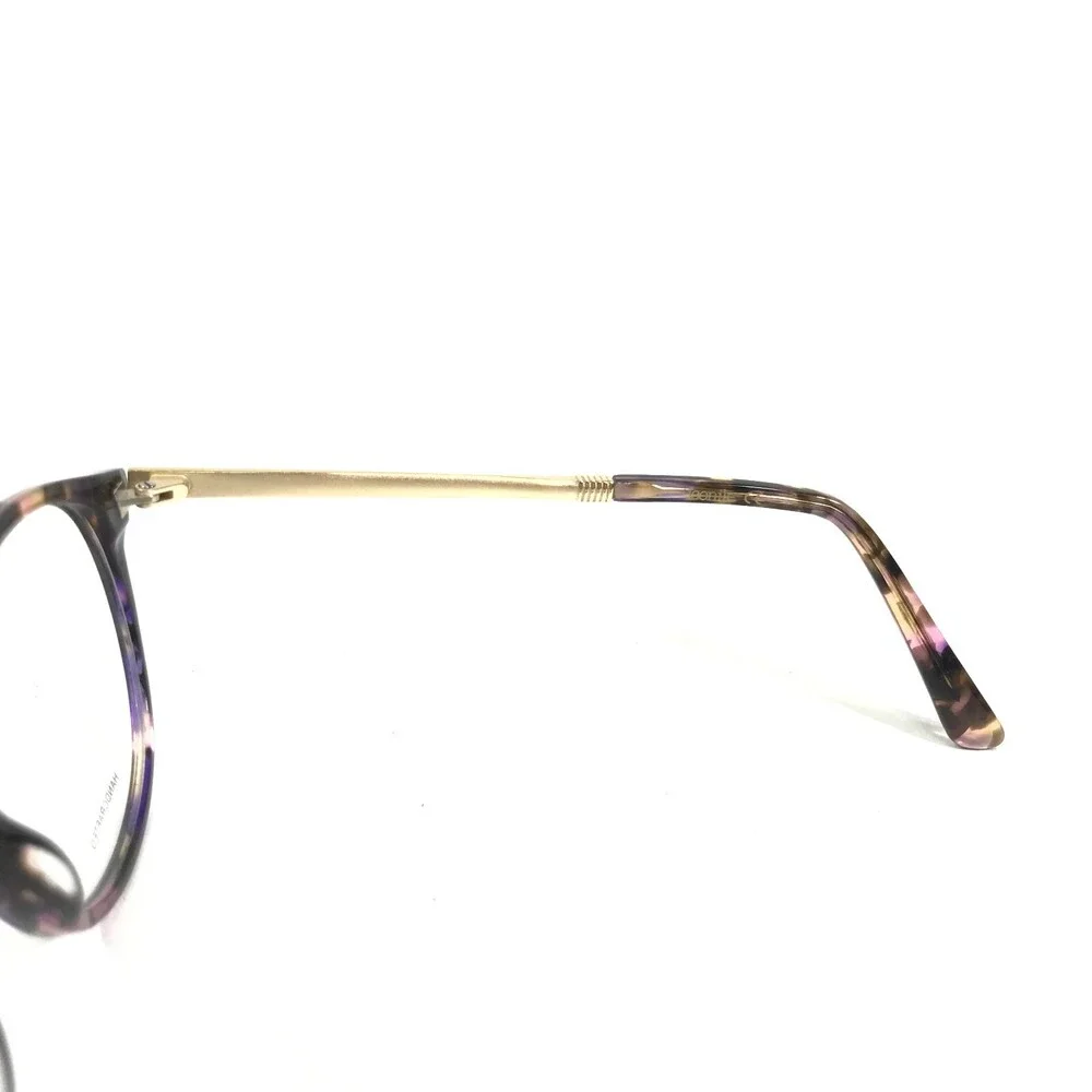 Iconik Eyeglasses Frames Ashley C3 Purple Tortoise Gold Round Full Rim 49-18-147